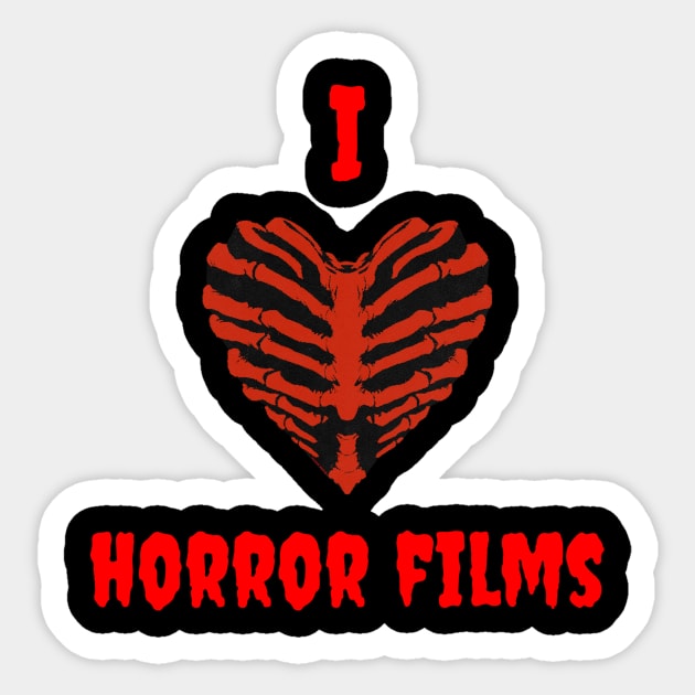 I Love Horror Films Sticker by Hellbent Media